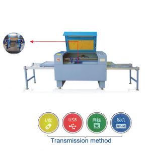 Leather Laser Cutting Machine With Double Mesh Plate Interchange